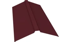 Планка конька прямоугольного 150х30х150 Гранд Лайн 0,4 ПЭ с пленкой RAL 3005 красное вино (2м)