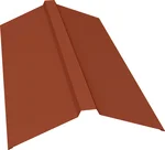 Планка конька прямоугольного 150х30х150 Гранд Лайн 0,45 ПЭ с пленкой RAL 8004 терракота (2м)