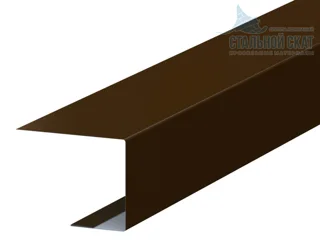 Планка завершающая Фастклик 50х38х3000 (Викинг МП-01-8017-0.45)