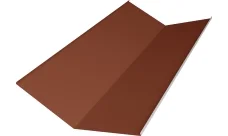 Планка ендовы нижней 300х300 Гранд Лайн 0,45 ПЭ с пленкой RAL 8004 терракота (2м)