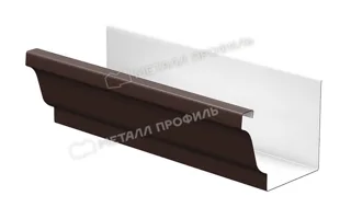 Желоб водосточный 120х86х3000 Форамина Фриз Квадро (FRZ-01-8017-0.5)