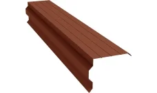 Планка торцевая фигурная 90х110 Гранд Лайн 0,45 ПЭ с пленкой RAL 8004 терракота (2м)