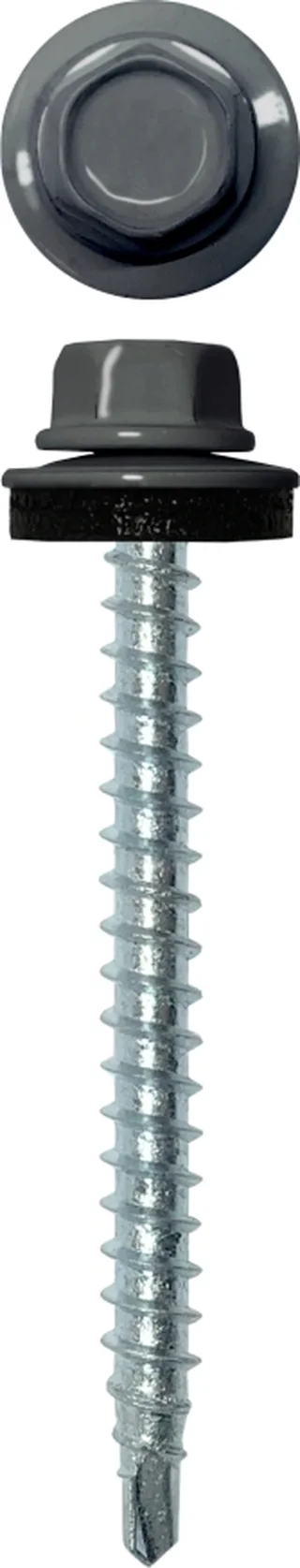 Саморез кровельный 4,8х50 (150шт) сверло №1 RAL 7024