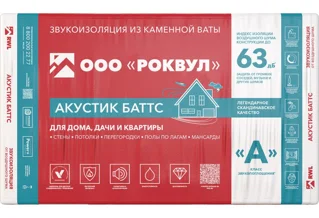 Утеплитель Р-ВУЛ Акустик Баттс Р-ВУЛ
