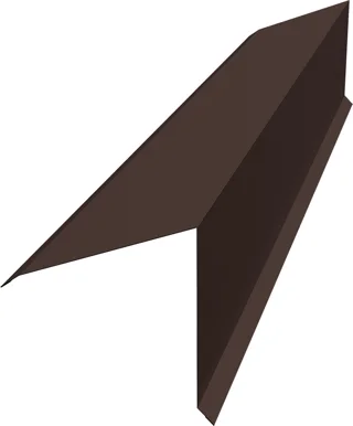 Планка конька односкатной кровли 160х160 0,4 ПЭ двухсторонний с пленкой Гранд Лайн