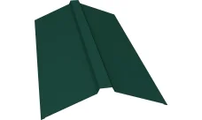 Планка конька прямоугольного 150х30х150 Гранд Лайн 0,4 ПЭ с пленкой RAL 6005 зеленый мох (2м)