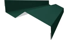 Планка примыкания внакладку 25х17х35х17 Гранд Лайн 0,4 ПЭ с пленкой RAL 6005 зеленый мох (2м)