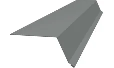 Планка капельник 100х55 Гранд Лайн 0,45 ПЭ с пленкой RAL 9006 бело-алюминиевый (2м)