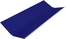 Планка ендовы нижней с компенсатором Гранд Лайн 0,45 ПЭ с пленкой RAL 5002 ультрамариново-синий (2м)