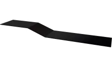 Планка крепежная фальц Гранд Лайн 0,5 PurLite матовый RAL 9005 черный (2м)