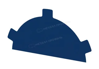 Заглушка конька круглого простая Норман МП (ПЭ-01-5005-0.5)