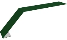 Планка карнизная для мягкой кровли 100х60 Гранд Лайн 0,45 ПЭ с пленкой RAL 6002 лиственно-зеленый (2м)