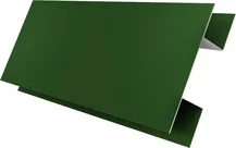 Планка H-образная Блок-хаус новый Гранд Лайн 0,45 ПЭ с пленкой RAL 6002 лиственно-зеленый (3м)