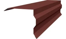 Планка торцевая фигурная 100х85 Гранд Лайн 0,45 ПЭ с пленкой RAL 3009 оксидно-красный (2м)