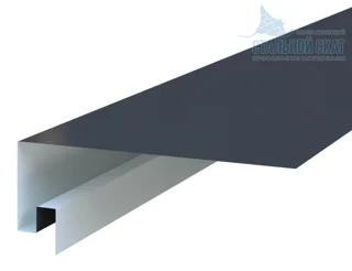 Планка откоса сложная 3D 245х75х2000 Норман МП (ПЭ-01-7016-0.5)