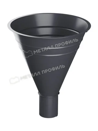 Воронка водосборная D100/300 Форамина Фриз (FRZ_D-01-Серый Сланец\Серый Сланец-0.6)