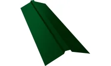 Планка конька прямоугольного 115х30х115 Гранд Лайн 0,45 ПЭ с пленкой RAL 6002 лиственно-зеленый (2м)