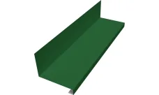 Планка примыкание нижнее к трубе фальц Гранд Лайн 0,45 ПЭ с пленкой RAL 6002 лиственно-зеленый (2м)
