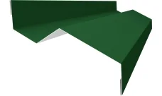Планка примыкания внакладку 25х17х35х17 Гранд Лайн 0,45 ПЭ с пленкой RAL 6002 лиственно-зеленый (2м)