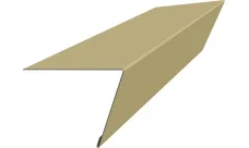 Планка капельник обратный 105х80 Фартук S16 Гранд Лайн 0,4 ПЭ с пленкой RAL 1014 слоновая кость (2м)