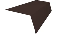 Планка карнизная для мягкой кровли 100х65 Гранд Лайн 0,4 ПЭ с пленкой RAL 8017 шоколад (2м)