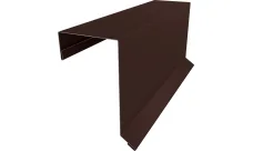 Планка торцевая кровельная фальц 65х97 Гранд Лайн 0,45 Драп ТвинКолор RAL 8017 шоколад (2м)