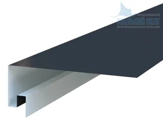 Планка откоса сложная 3D 245х75х2000 (ПуреМПтек_Мат-20-7024-0.5) Металл Профиль