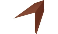 Планка конька односкатной кровли 180х160 Гранд Лайн 0,45 ПЭ с пленкой RAL 8004 терракота (2м)