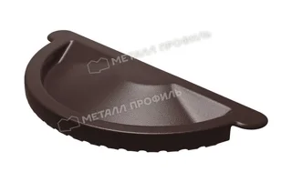 Заглушка желоба Грандсистем 125/90 Металл Профиль