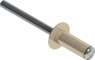 Заклепка вытяжная Даксмер 3,2х8 RAL 1015 (20х1000шт) ал/ст