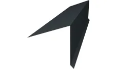 Планка конька односкатной кровли Гранд Лайн 180x160 0,5 ГринКоат Пурал БТ матовый RR2H3 (RAL 7016 антрацитово-серый) (2м)