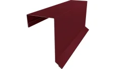 Планка торцевая кровельная фальц 65х97 Гранд Лайн 0,45 ПЭ двухсторонний с пленкой RAL 3005 красное вино (2м)