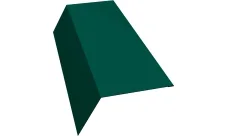 Планка карнизная 120х80 Гранд Лайн 0,4 ПЭ с пленкой RAL 6005 зеленый мох (2м)