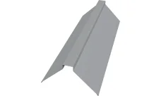 Планка конька плоского 115х30х115 Гранд Лайн 0,4 ПЭ с пленкой RAL 7004 сигнальный серый (2м)