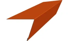 Планка капельник обратный 105х80 Фартук S16 Гранд Лайн 0,45 ПЭ с пленкой RAL 2004 оранжевый (2м)
