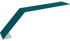 Планка карнизная для мягкой кровли 100х60 Гранд Лайн 0,45 ПЭ с пленкой RAL 5021 водная синь (2м)
