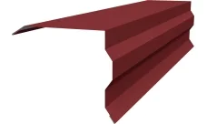 Планка торцевая фигурная 100х85 Гранд Лайн 0,45 ПЭ с пленкой RAL 3011 коричнево-красный (2м)