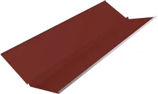 Планка ендовы нижней с компенсатором Гранд Лайн 0,45 ПЭ с пленкой RAL 3009 оксидно-красный (2м)