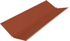 Планка ендовы нижней с компенсатором Гранд Лайн 0,45 ПЭ с пленкой RAL 8004 терракота (2м)