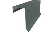 Планка торцевая кровельная фальц 65х97 Гранд Лайн 0,45 ПЭ с пленкой RAL 7005 мышино-серый (2м)