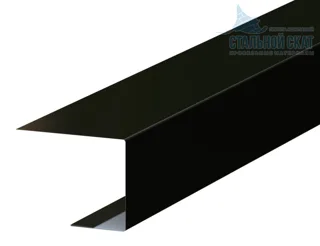 Планка завершающая Фастклик 50х38х3000 (VikingMP-01-9005-0.45)