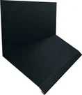 Планка примыкание верхнее к стене фальц Гранд Лайн 150х130х20 0,5 ГринКоат Пурал БТ матовый RR2H3 (RAL 7016 антрацитово-серый) (2м)