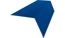 Планка карнизная широкая 100х85 Гранд Лайн 0,4 ПЭ с пленкой RAL 5005 сигнальный синий (2м)