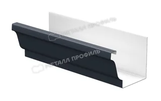 Желоб водосточный 120х86х3000 Форамина Фриз Квадро (FRZ-01-7024-0.5)