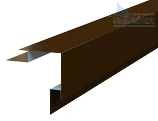 Планка угла наружного сложного 75х75х3000 (Викинг МП-01-8017-0.45)