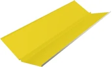 Планка ендовы нижней с компенсатором Гранд Лайн 0,45 ПЭ с пленкой RAL 1018 цинково-желтый (2м)