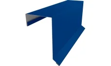Планка торцевая кровельная фальц 65х97 Гранд Лайн 0,4 ПЭ с пленкой RAL 5005 сигнальный синий (2м)