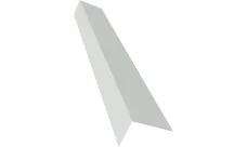 Планка на коньковый аэратор 30х20 Фартук S8 Гранд Лайн 0,4 ПЭ с пленкой RAL 9003 сигнальный белый (2м)