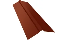 Планка конька прямоугольного 115х30х115 Гранд Лайн 0,45 ПЭ с пленкой RAL 8004 терракота (2м)