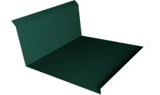 Планка примыкания нижняя 20х122х260х15 Гранд Лайн 0,4 ПЭ с пленкой RAL 6005 зеленый мох (2м)